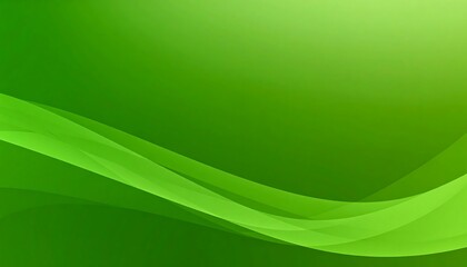 Abstract Green Wave Background with Subtle Gradient and Light Effects.