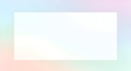 Soft Pastel Gradient Frame with White Space for Creative Design.