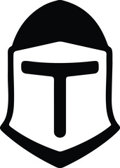 Illustrator Vector Spartan helmet modern bold simple silhouette