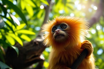 Fototapeta premium Golden lion tamarin