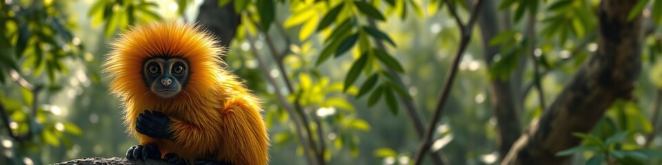 Obraz premium Golden lion tamarin