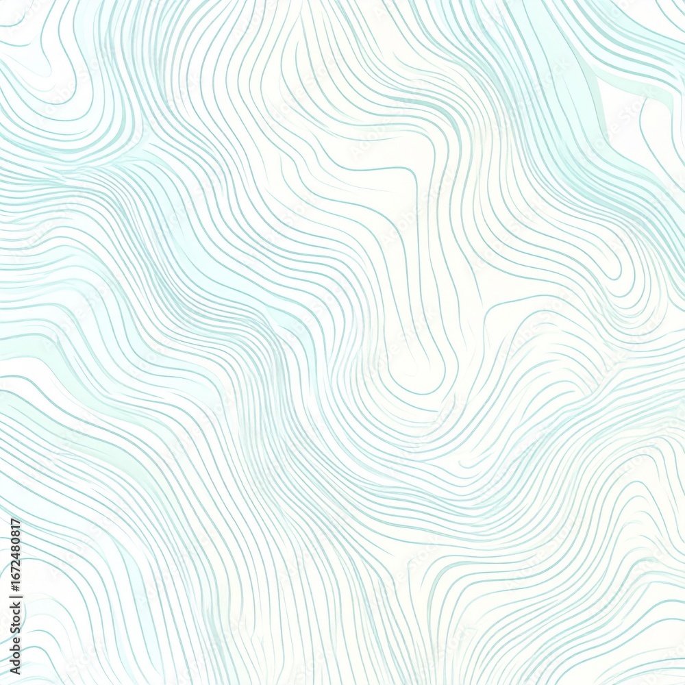 Poster delicate blue and white wave pattern abstract background with smooth lines and flowing texture