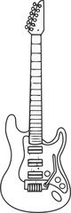 Obraz premium electric guitar vector illustration