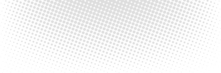Dotted gradient vector illustration, white and black halftone background, horizontal seamless dotted lines, monochrome dots texture backdrop, retro effect. modern
