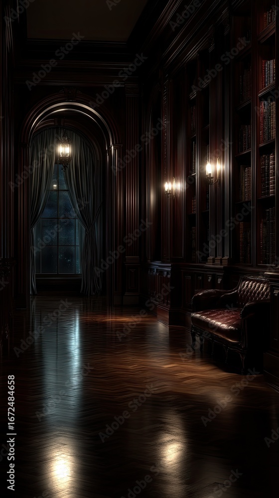 Poster soft candlelight and the glow of a lantern create a serene reading space filled with stacked books a