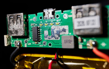 Revealing Design: Macro Interior of a Power Bank
