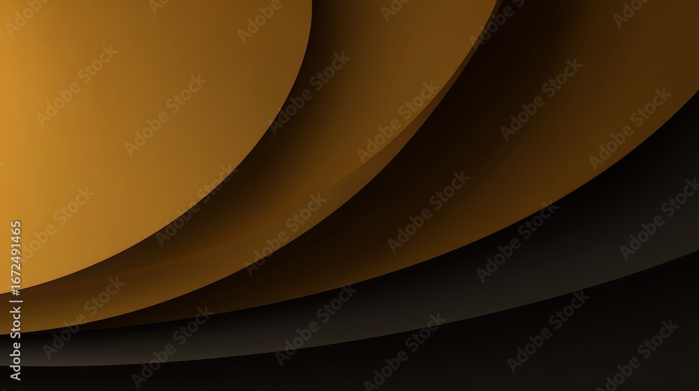 Aufkleber minimalist abstract design featuring warm dark brown tones and soft gradients created with layered s