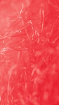 Red Color Glitter Crinkle Raffia Close Up Vertical Video in 4K 60fps
