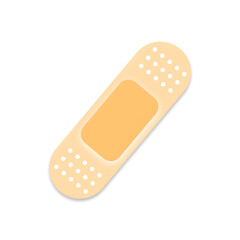 adhesive bandage isolated on white