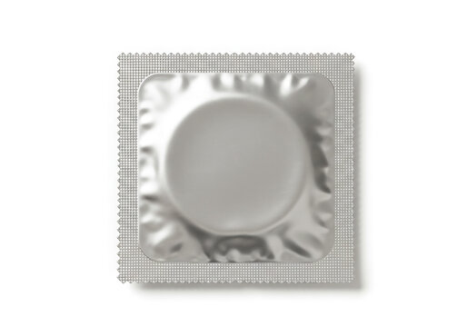 Wrapped condom ready for use, symbolizing safe, protection, 