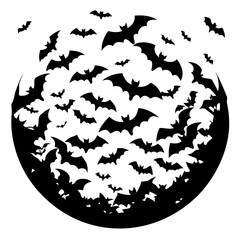 bats and moon