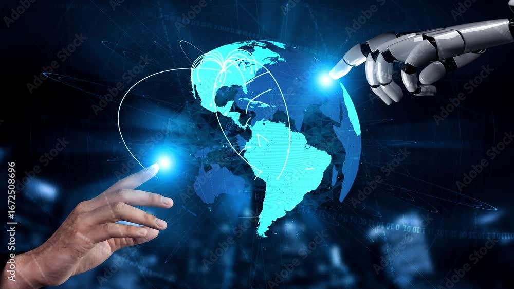 Aufkleber ai supports global data exchange with intelligent infrastructure, virtual assistant visualizations, 