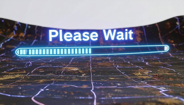 Loading screen, map background - Powered by Adobe