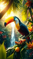 Obraz premium Toucan tropical bird