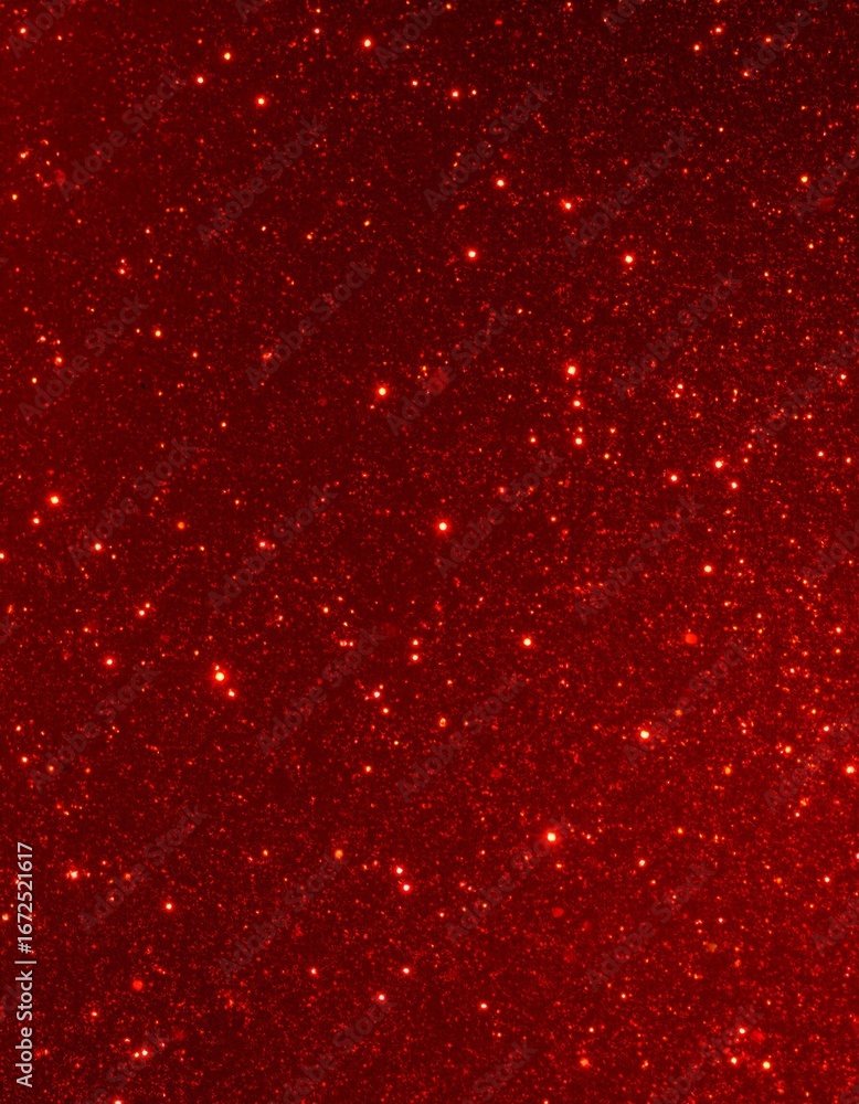 Poster Dynamic Red Glittering Texture Background With Shining Light Effects for Festive Design