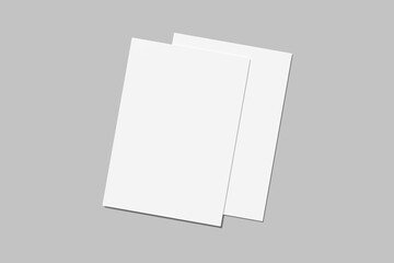 Realistic blank A4 Letterhead illustration for mockup