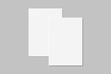 Realistic blank A4 Letterhead illustration for mockup