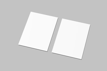 Realistic blank A4 Letterhead illustration for mockup