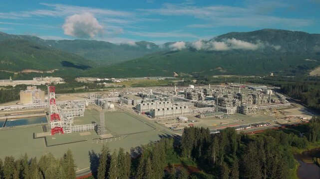 An overview of the site of a natural gas processing plant in British Columbia, Part 2