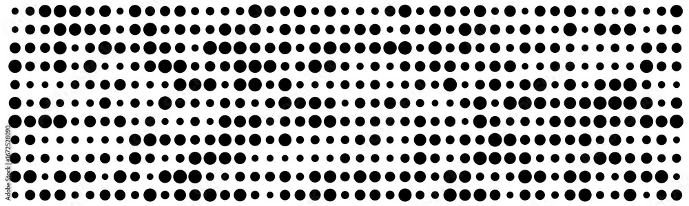 Aufkleber dynamic vector tech background with patterned black dots on white canvas.