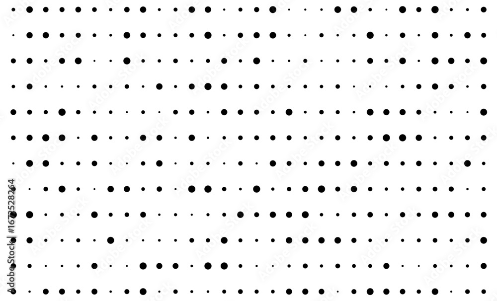 Poster minimalist dot grid pattern on white background for tech design.