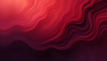 Fototapeta premium Smooth flowing red silk fabric creating a vibrant wavy pattern for a soft textile backdrop
