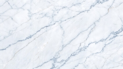 Elegant white marble surface with subtle gray veining, showcasing natural stone texture, ideal for backgrounds, interior design, and luxury aesthetics in various applications