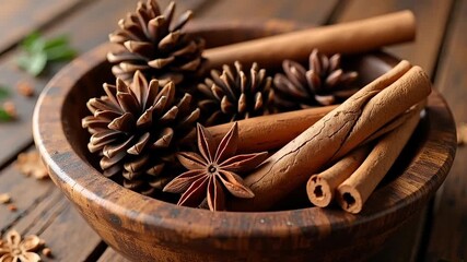 anise and cinnamon sticks - Powered by Adobe