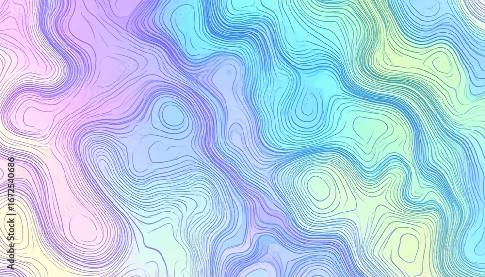 Poster abstract pastel pattern with swirling lines texture design for background