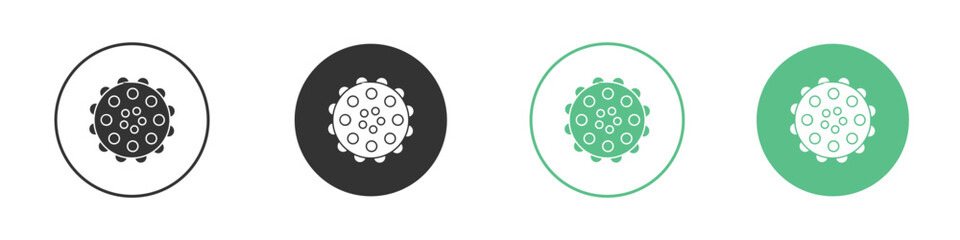 Massage ball icons silhouette in flat black style.