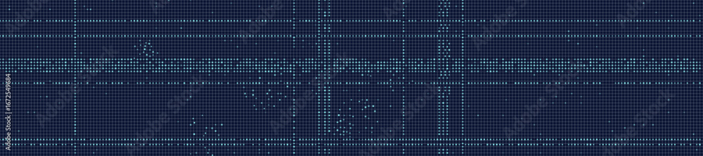 Aufkleber futuristic digital grid background with abstract lines and geometric patterns.