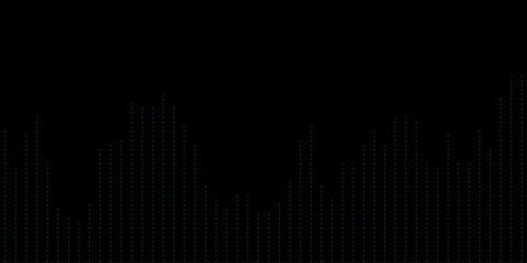 Futuristic vector tech background with abstract digital waveform and dynamic data points.