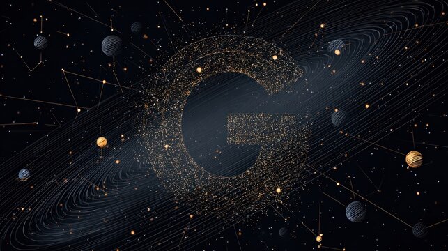 Abstract cosmic letter G (1)