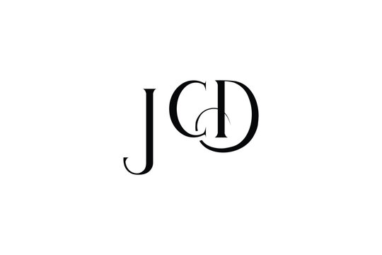 Initial JCD creative letter logo design. Elegant Monogram Logo Design with Decorative Elements and Typography