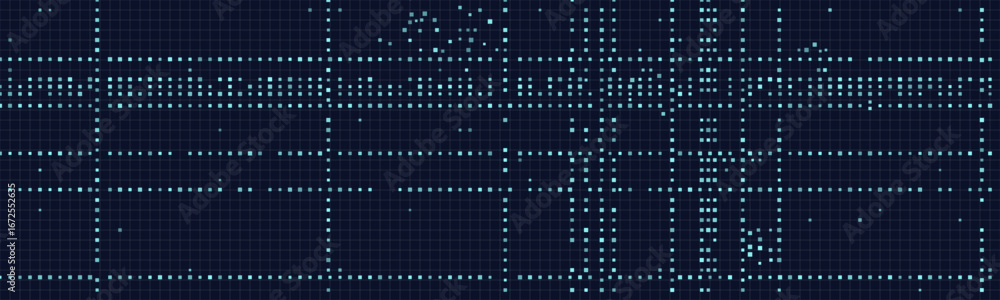 Poster digital vector tech background with geometric light patterns.