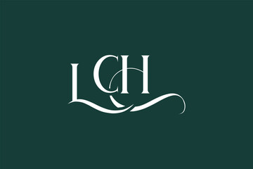 Initial LCH creative letter logo design. Elegant Monogram Logo Design with Decorative Elements and Typography © Mahamud