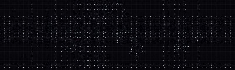 Dynamic digital grid: minimalist vector tech background with glowing points and lines.