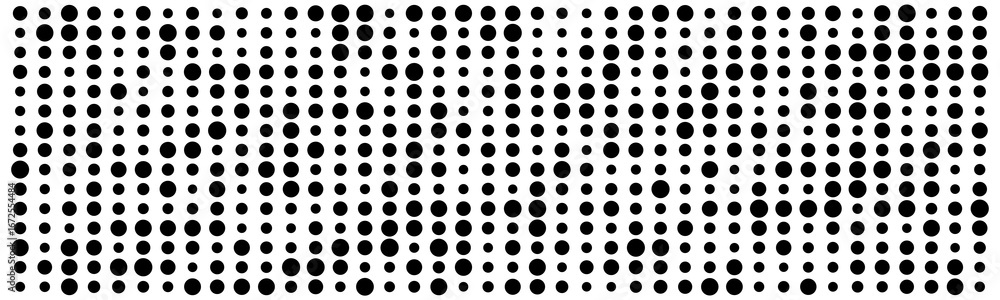 Poster abstract geometric vector tech background with black dots on white.