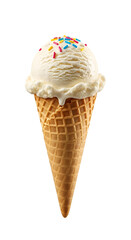 Ice Cream Cone PNG on White Background