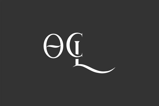 Initial OCL creative letter logo design. Elegant Monogram Logo Design with Decorative Elements and Typography