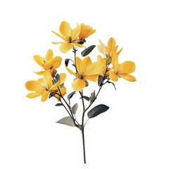 Obraz premium Vibrant Yellow Flowers in Abstract Colorful Stripes Bold Artistic Floral Design