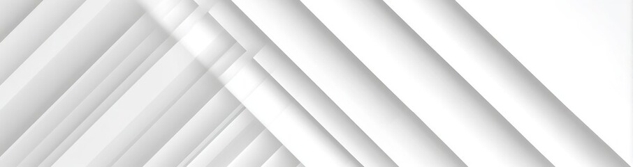 Obraz premium Modern Architecture: An Abstract View of Parallel White Beams Creating Dynamic Shadows and Lines