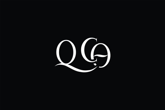 Initial QCO creative letter logo design. Elegant Monogram Logo Design with Decorative Elements and Typography
