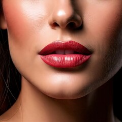 Obraz premium beautiful woman with colorful lipstick