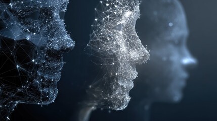 Abstract digital faces