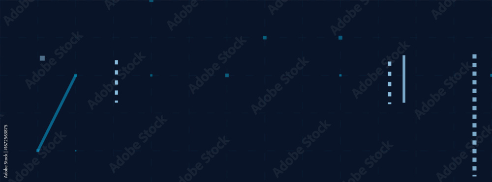Aufkleber futuristic vector tech background with digital grid and dots.