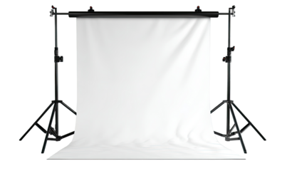 Studio backdrop, white seamless, photography