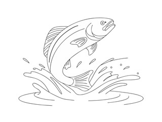   one black line art drawing illustration jpg on white background 