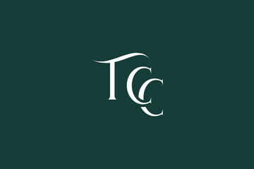 Obraz premium Initial TCC creative letter logo design. Elegant Monogram Logo Design with Decorative Elements and Typography
