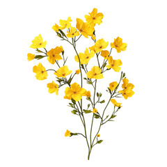 Vibrant Yellow Flowers Bold Geometric Background Joyful Floral Design